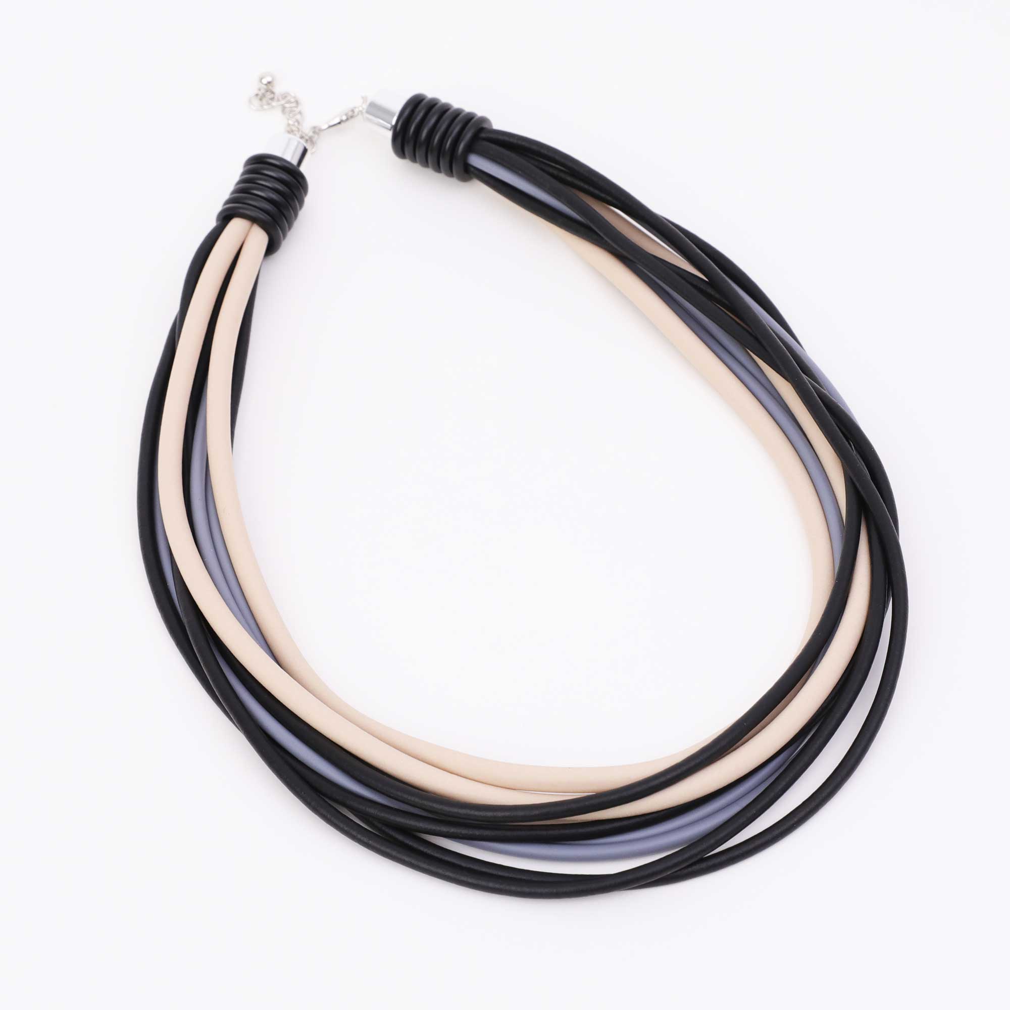 9 Strand Multi Rubber Necklace Archer House Collections