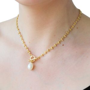 SOLD OUT - Dainty Genuine Pearl Pendant Necklace