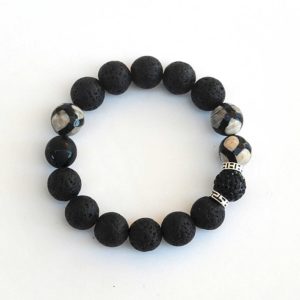 Genuine Lava Stone Bracelet