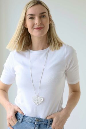 Tree of Life Heart Pendant Necklace