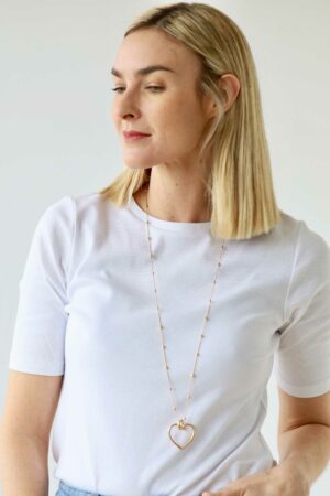 Infinity Heart Pendant Necklace