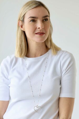 Infinity Heart Pendant Necklace