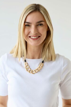 Interlinked Chain Choker Necklace