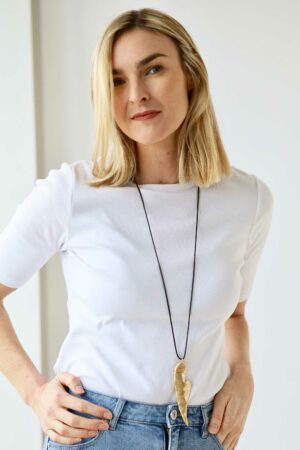 Abstract Heart Pendant Necklace