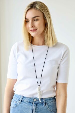 Abstract Heart Pendant Necklace