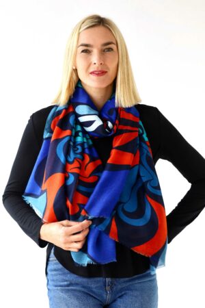 Abstract Fern Scarf