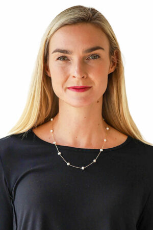 Dainty Genuine Pearl Adjustable Necklace