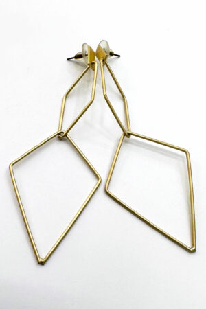 Diamond Drop Stud Earrings