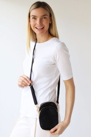 Unisex 3 Pocket Cross Body Bag