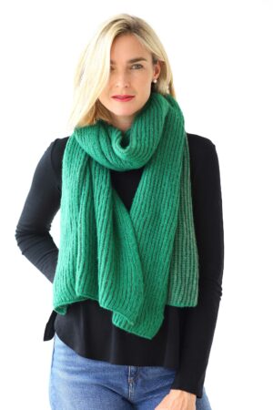 Warm Soft Ribbed Scarf - Soft & Warm