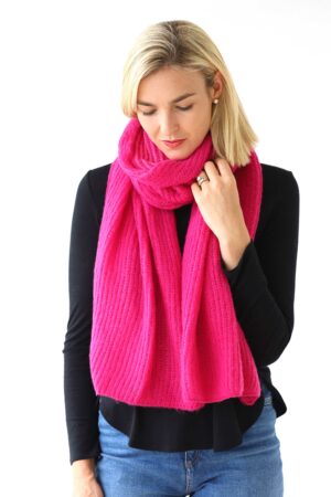Warm Soft Ribbed Scarf - Soft & Warm
