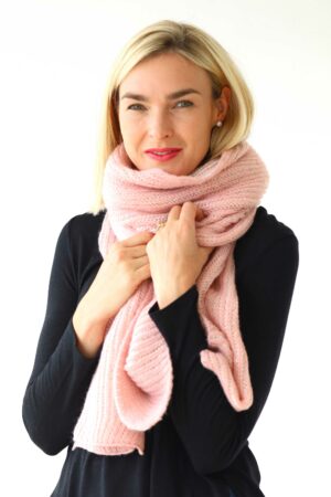 Warm Soft Ribbed Scarf - Soft & Warm
