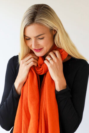 Warm Plain Soft Scarf - Feels like Wool