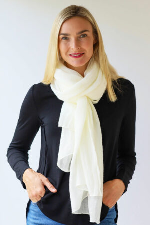 Warm Plain Soft Scarf - Feels like Wool