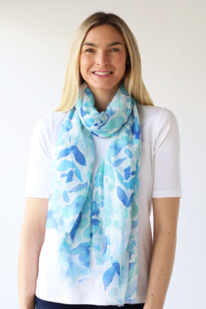 Lightweight Colour Burst Digital Print Scarf