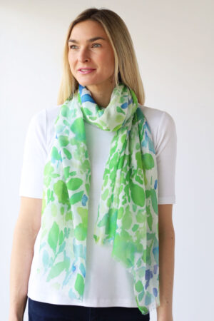 Lightweight Colour Burst Digital Print Scarf