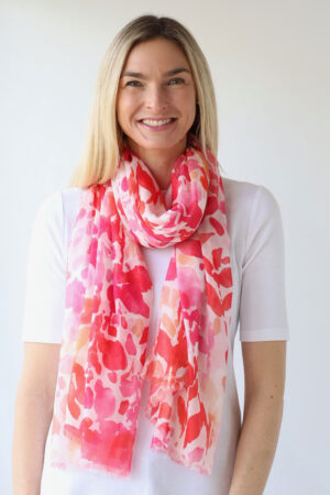 Lightweight Colour Burst Digital Print Scarf