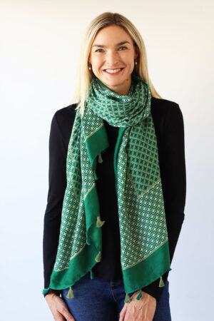 Small Geometric Print Scarf