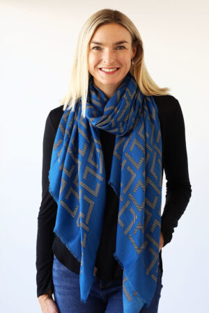 Geometric Print Scarf