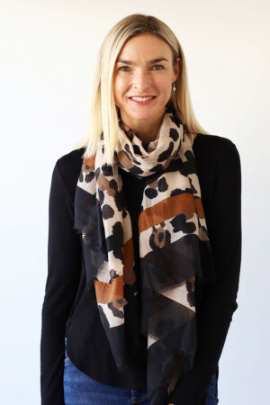 Lightweight Animal Print Scarf