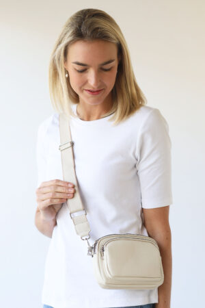 3 Zip Pocket Cross Body Bag